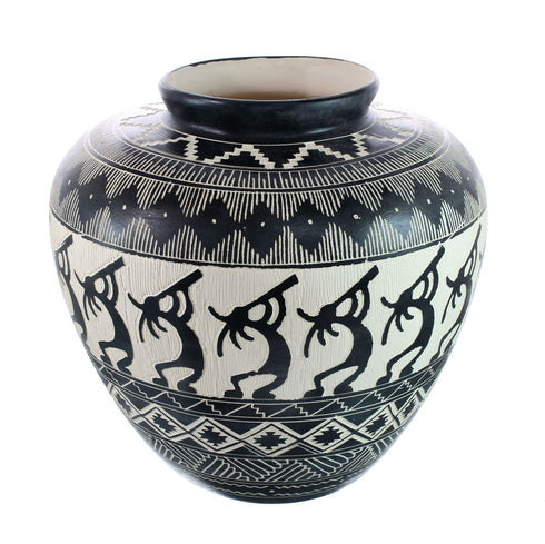 Native American Navajo Kokopelli Hand Crafted Pottery JX130438